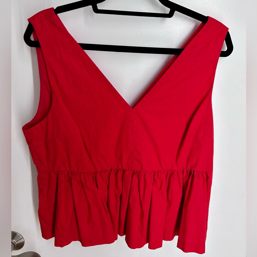 Jcrew peplum tank top
